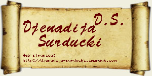 Đenadija Surdučki vizit kartica